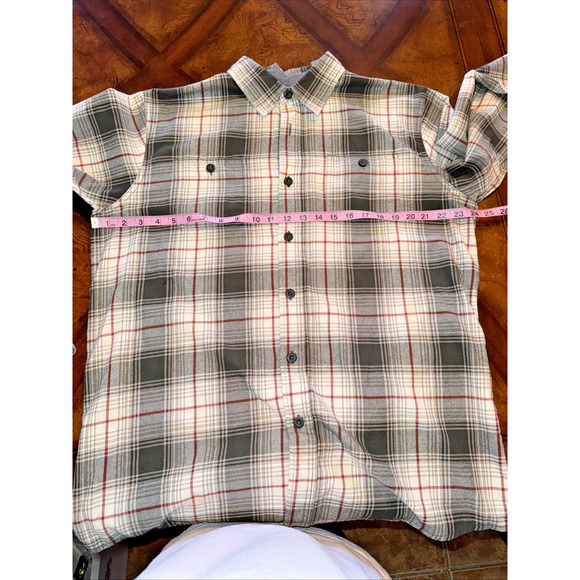 Wrangler Authentics Long Sleeve Button Up Flannel Shirt Size LT Plaid - Picture 5 of 6